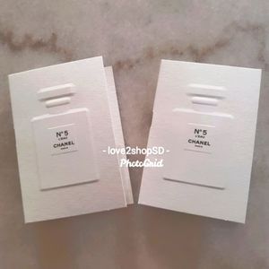 Chanel N 5 L'eau 2 vials 1.5 ML each BNWT